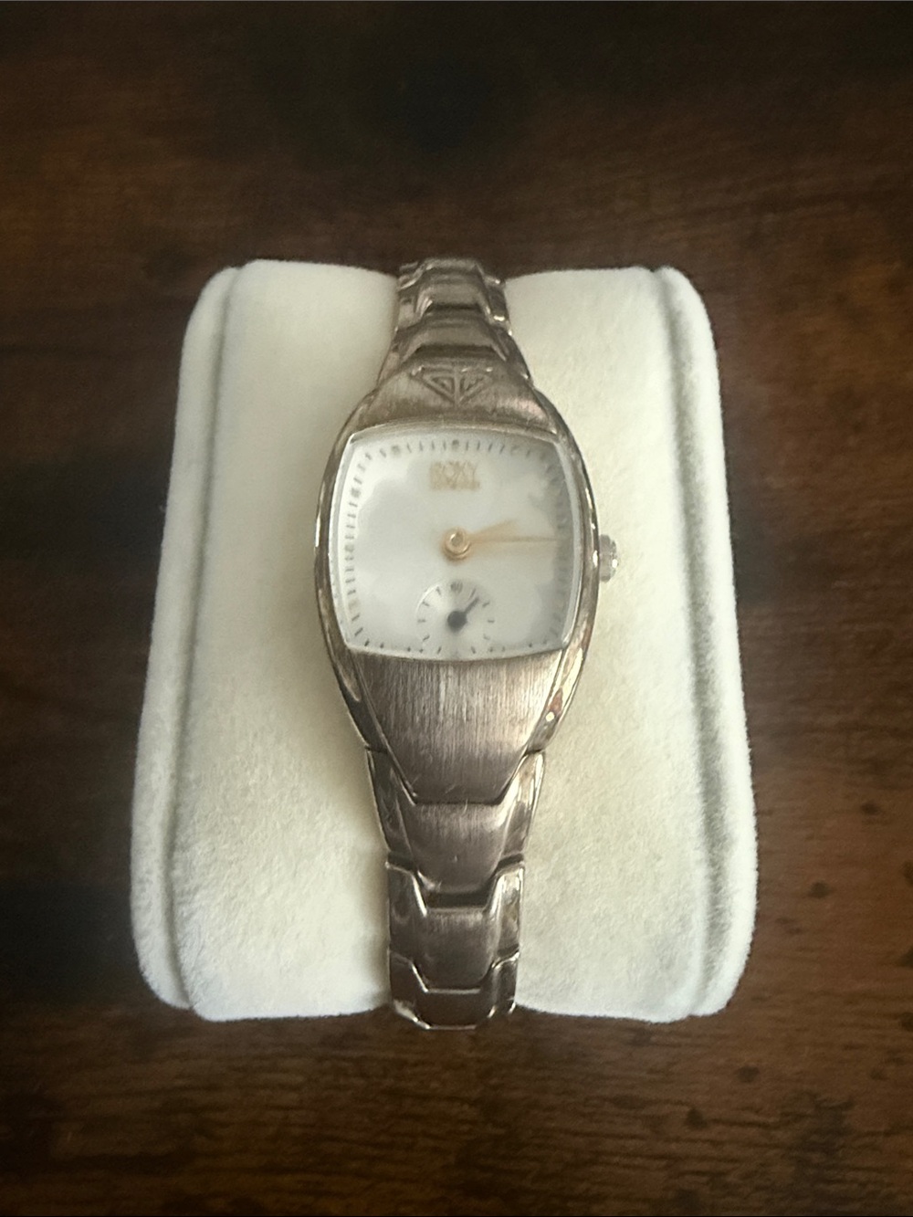 Roxy Silver-Tone Women's Bracelet Watch with White Dial